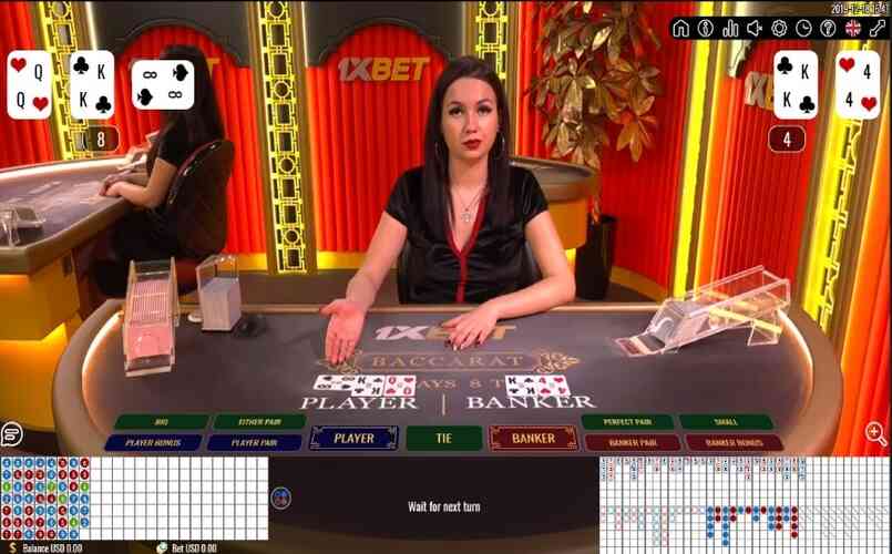 Sòng cá cược baccarat tại 1xbet