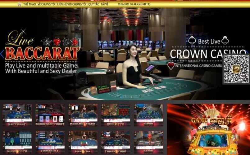 Tham gia chơi cá cược Baccarat tại nhà cái 855crown