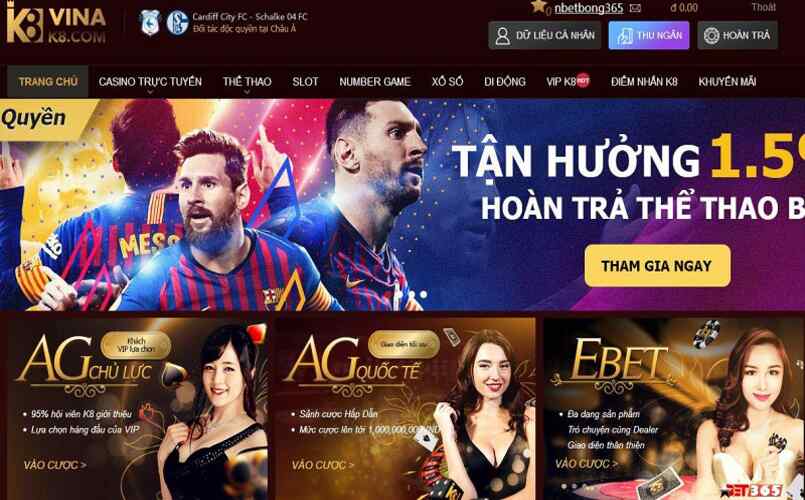 K8 là nhà cái casino trực tuyến hoạt động tại rất nhiều quốc gia