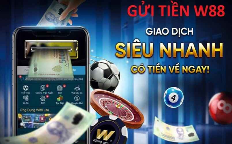 Việc nạp tiền, rút tiền diễn ra rất nhanh chóng