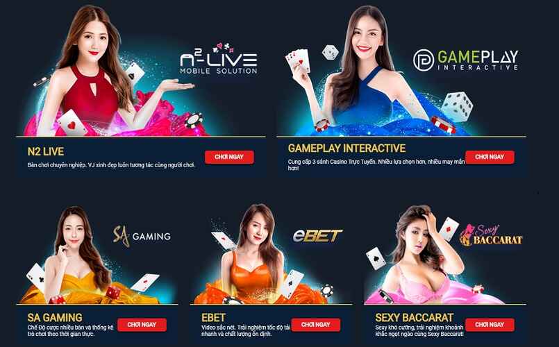 Các trò chơi tại casino