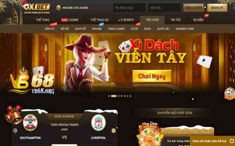 Tham gia chơi cá cược casino tại Oxbet