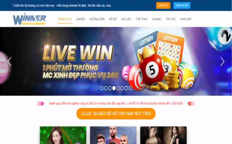 Tham gia chơi cá cược casino tại Winnner