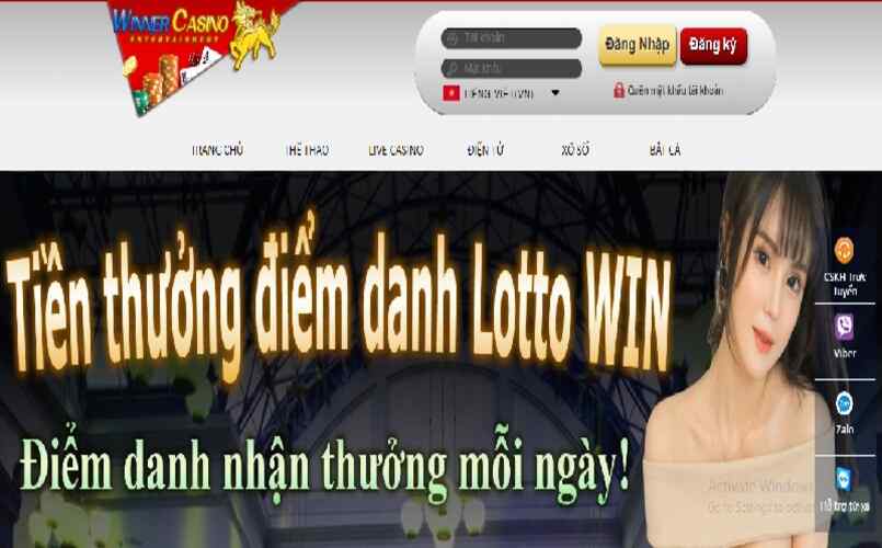 Tham gia chơi cá cược loto tại Winner